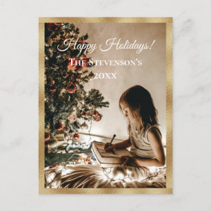 Cartão Postal De Festividades Natal de Feliz Natal de Fotos Personalizadas Doura