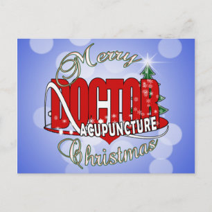 CARTÃO POSTAL DE FESTIVIDADES NATAL DE MERCADORIAS DE ACUPUNTURA MÉDICA