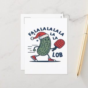 Cartão Postal De Festividades Natal de Pickleball
