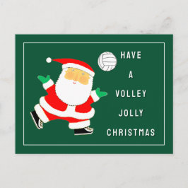 Cartão Postal De Festividades Natal de voleibol