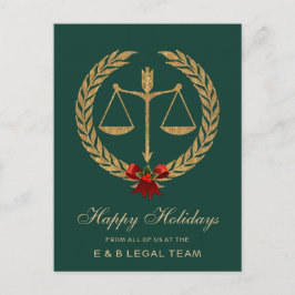 Cartão Postal De Festividades Natal do Advogado Simples