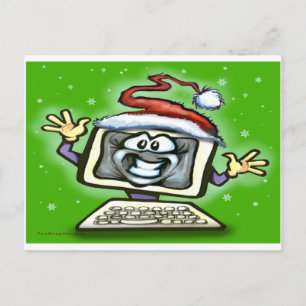 Cartão Postal De Festividades Natal do computador
