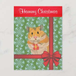 Cartão Postal De Festividades Natal do Hammy