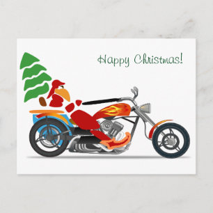 Cartão Postal De Festividades Natal do harley do „"