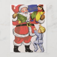 Natal do pai, cartão de Natal do Victorian