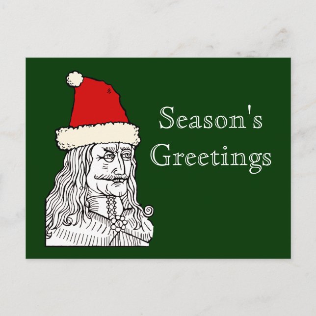 Cartão Postal De Festividades Natal do tio Vlad (Frente)