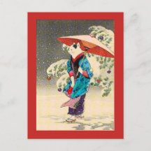 Natal do ukiyoe japonês