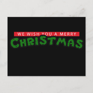 Cartão Postal De Festividades Natal dos anos 80