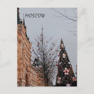 Cartão Postal De Festividades Natal em Moscou
