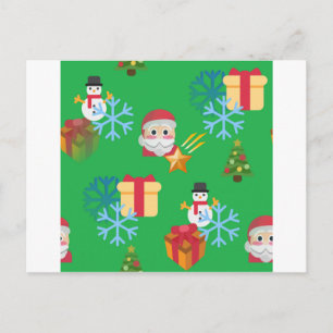 Cartão Postal De Festividades natal emoji