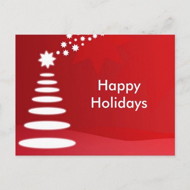 Cartão Postal De Festividades Natal Feliz com Cartão-Postal (Frente)