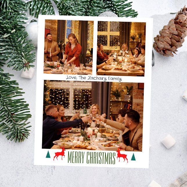 Cartão Postal De Festividades Natal Feriados - Script Família Três Foto (Criador carregado)