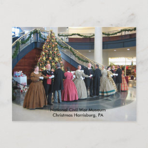 Cartão Postal De Festividades Natal Harrisburg, Museu Nacional da Guerra Civil d