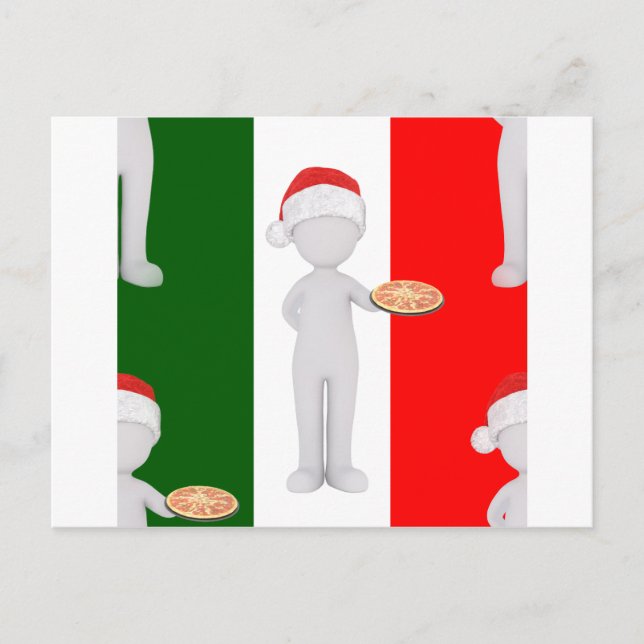 Cartão Postal De Festividades natal italiano (Frente)