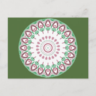 Cartão Postal De Festividades Natal Kaleidescope