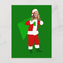 Cartão Postal De Festividades natal Marjorie Taylor Greene papai noel