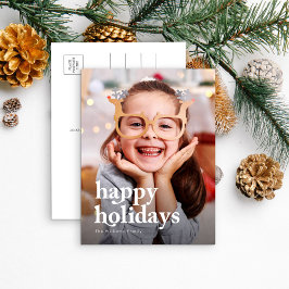 Cartão Postal De Festividades Natal Moderno e Elegante 1 Foto