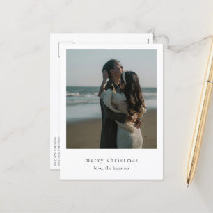 Cartão Postal De Festividades Natal Moderno Minimalista em Foto