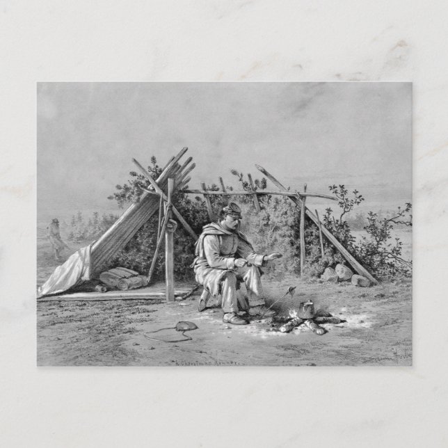 Cartão Postal De Festividades Natal no Picket. (Frente)