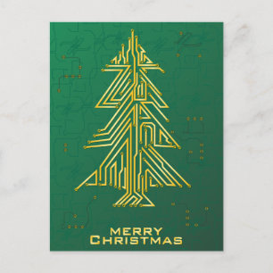 Cartão Postal De Festividades Natal para Geeks