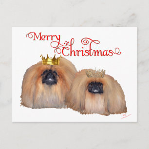 Cartão Postal De Festividades Natal Pequinês