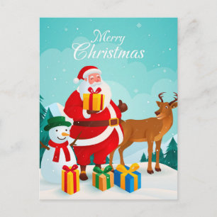 Cartão Postal De Festividades Natal Personalizado 2026 Família Férias Personaliz