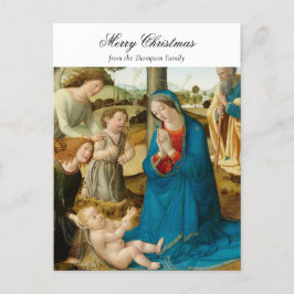 Cartão Postal De Festividades Natal Religioso Bênção Cristã