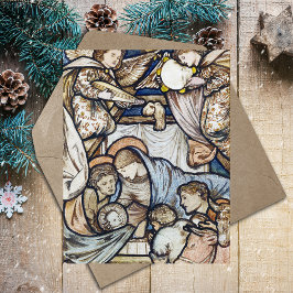 Cartão Postal De Festividades Natal Religioso Cristão Natividade Burne-Jones