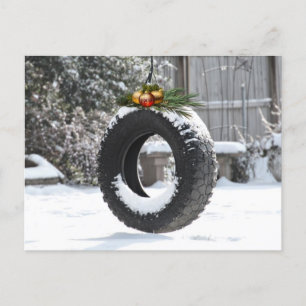 Cartão Postal De Festividades Natal rural