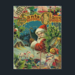 Cartão Postal De Festividades Natal Santa Claus Arte Antiquada<br><div class="desc">Este Natal é uma coleção de imagens dos anos 1800.</div>