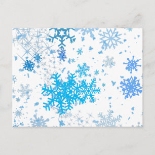 Cartão Postal De Festividades Natal Snowfall