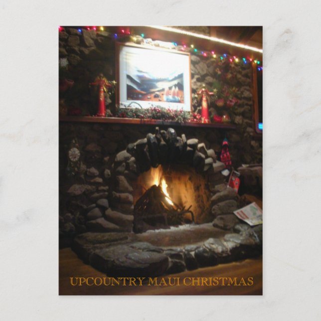 Cartão Postal De Festividades Natal Upcountry de Maui - personalizado (Frente)