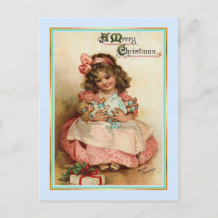 Cartão Postal De Festividades Natal vintage