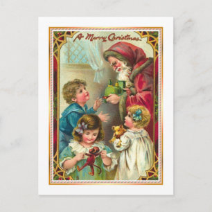 Cartão Postal De Festividades Natal vintage