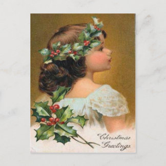 Cartão Postal De Festividades Natal vintage