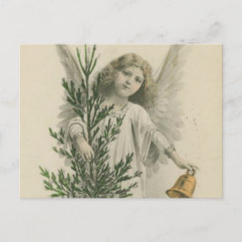 Cartão Postal De Festividades Natal vintage Angel