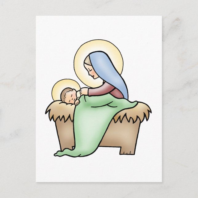 Cartão Postal De Festividades Natividade (Frente)