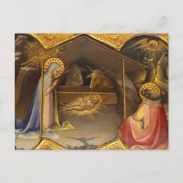 Cartão Postal De Festividades Natividade Crib abençoada Virgem Maria Criança Jes