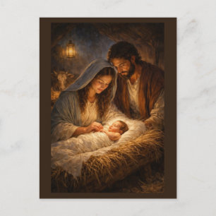 Cartão Postal De Festividades Natividade de Jesus Cristo