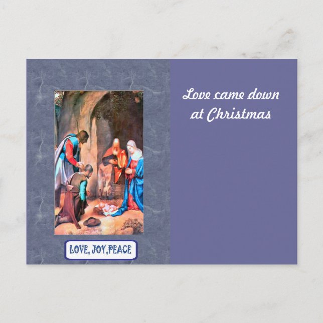 Cartão Postal De Festividades Natividade em Belém (Frente)