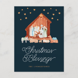 Cartão Postal De Festividades Natividade Natal Beneficia Foto Religiosa