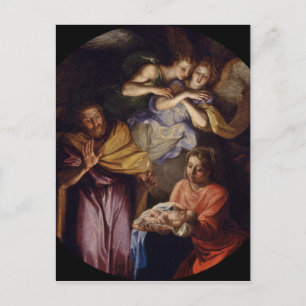 Cartão Postal De Festividades Natividade por Noel Coypel