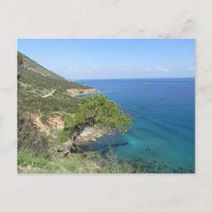 Cartão Postal De Festividades Natureza Fotografia Mediterrâneo Montanha e Mar