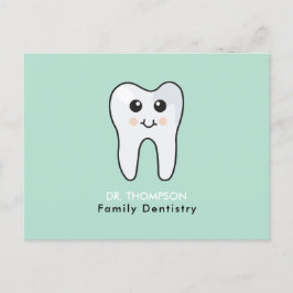 Cartão Postal De Festividades Negócios da indústria da família de dentes cômodos