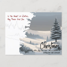 Cartão Postal De Festividades Negócios de Natal para o inverno profissional