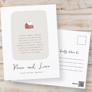 Cartão Postal De Festividades Negócios Imobiliários Minimalistas Modernos