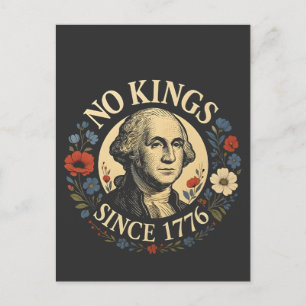 Cartão Postal De Festividades Nenhum Rei Desde 1776 Protesto de Democracia Ameri