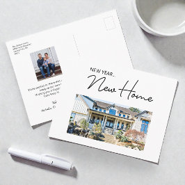 Cartão Postal De Festividades New Year New Home Moving Announcement photos