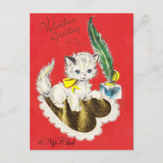 Cartão Postal De Festividades Nipclub Vintage Dia de os namorados no kit branco 