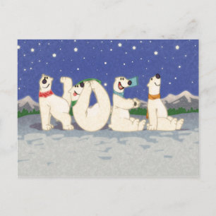 Cartão Postal De Festividades Noel